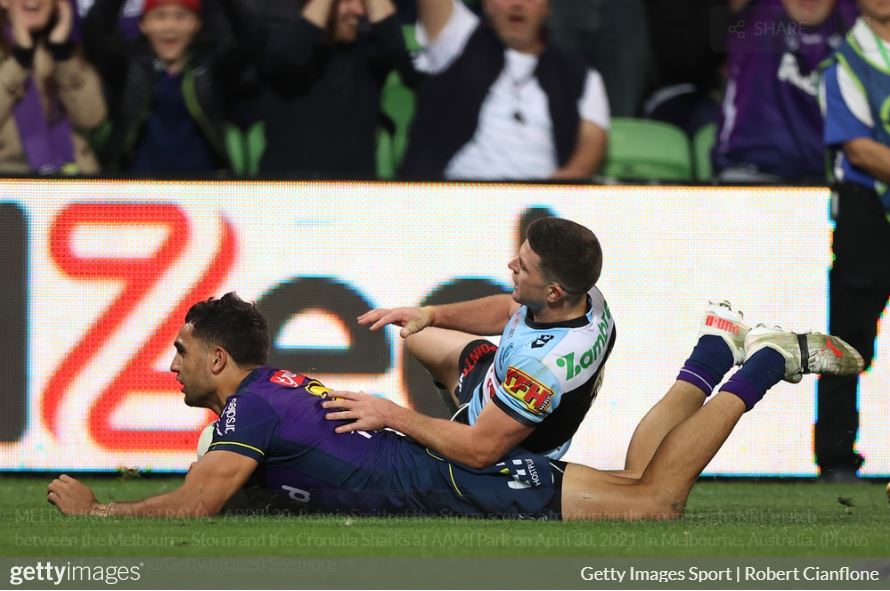 2021 NRL Round Eight, Storm 40 Sharks 14 – Report