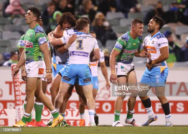 2021 NRL Round 16, Raiders 6 Titans 44 – Report