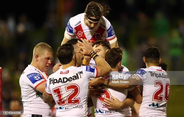 2021 NRL Round 15, Dragons 22 Raiders 20 – Report