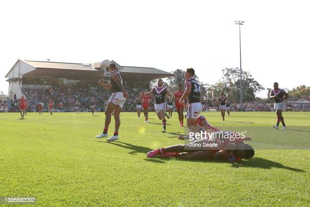 2021 NRL Round 23, Dragons 22 Roosters 40 – Report